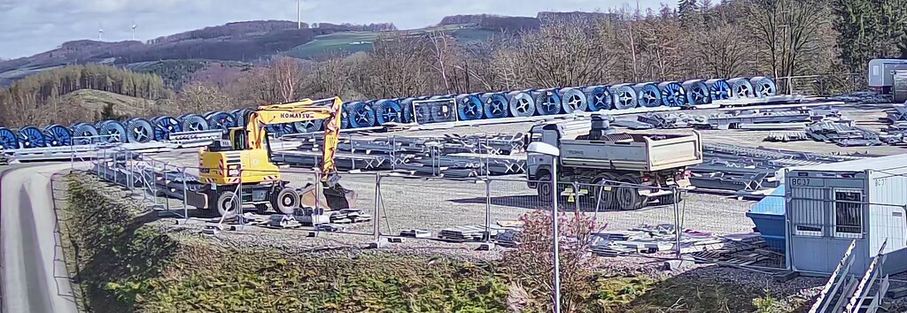Eine Baustelle, welche von einer WatchBox überwacht wird